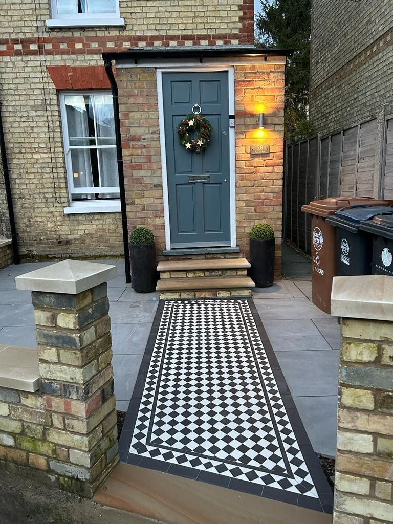 A series of front garden projects combining block paving, planted displays, and boundary improvements for kerb appeal.